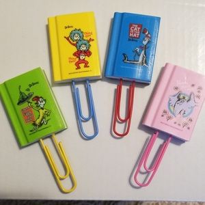 Set of  Handmade The Cat in the Hat Paper Clips